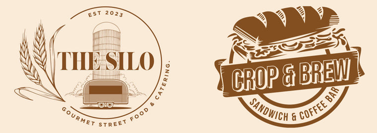 The Silo and Crop & Brew Logos